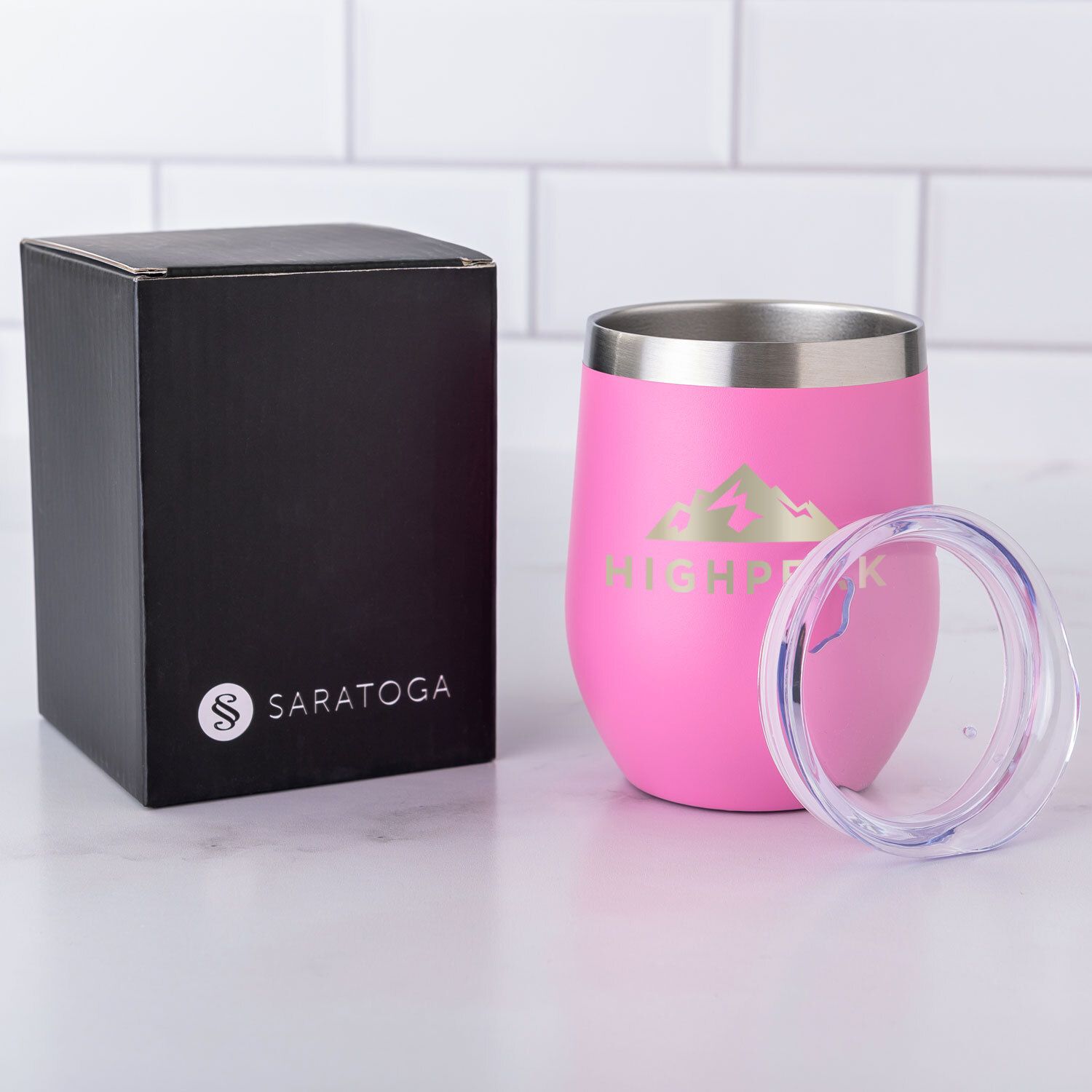 SARATOGA CRUISE STEMLESS BRITE WINE TUMBLER 12 OZ 5