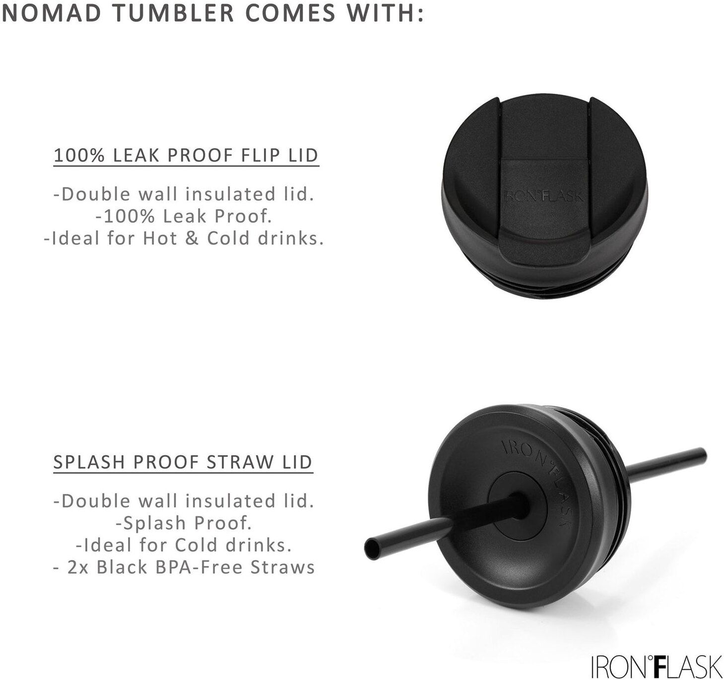 IRON FLASK NOMAD TUMBLER GRADIENT COLORS 20 OZ 3