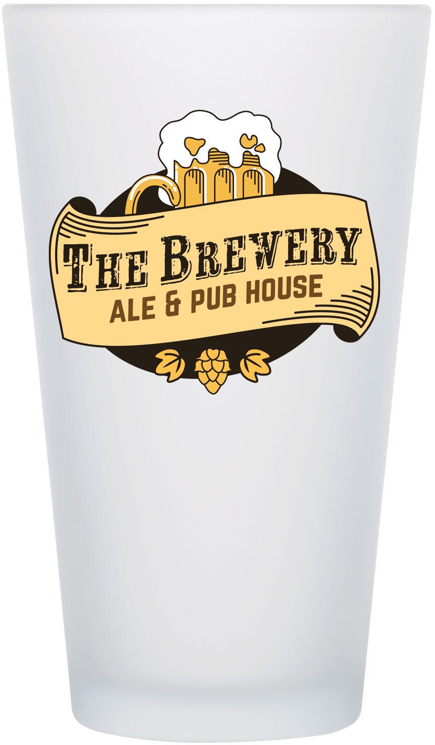 FULL COLOR FROSTED PINT GLASS 16 OZ 2