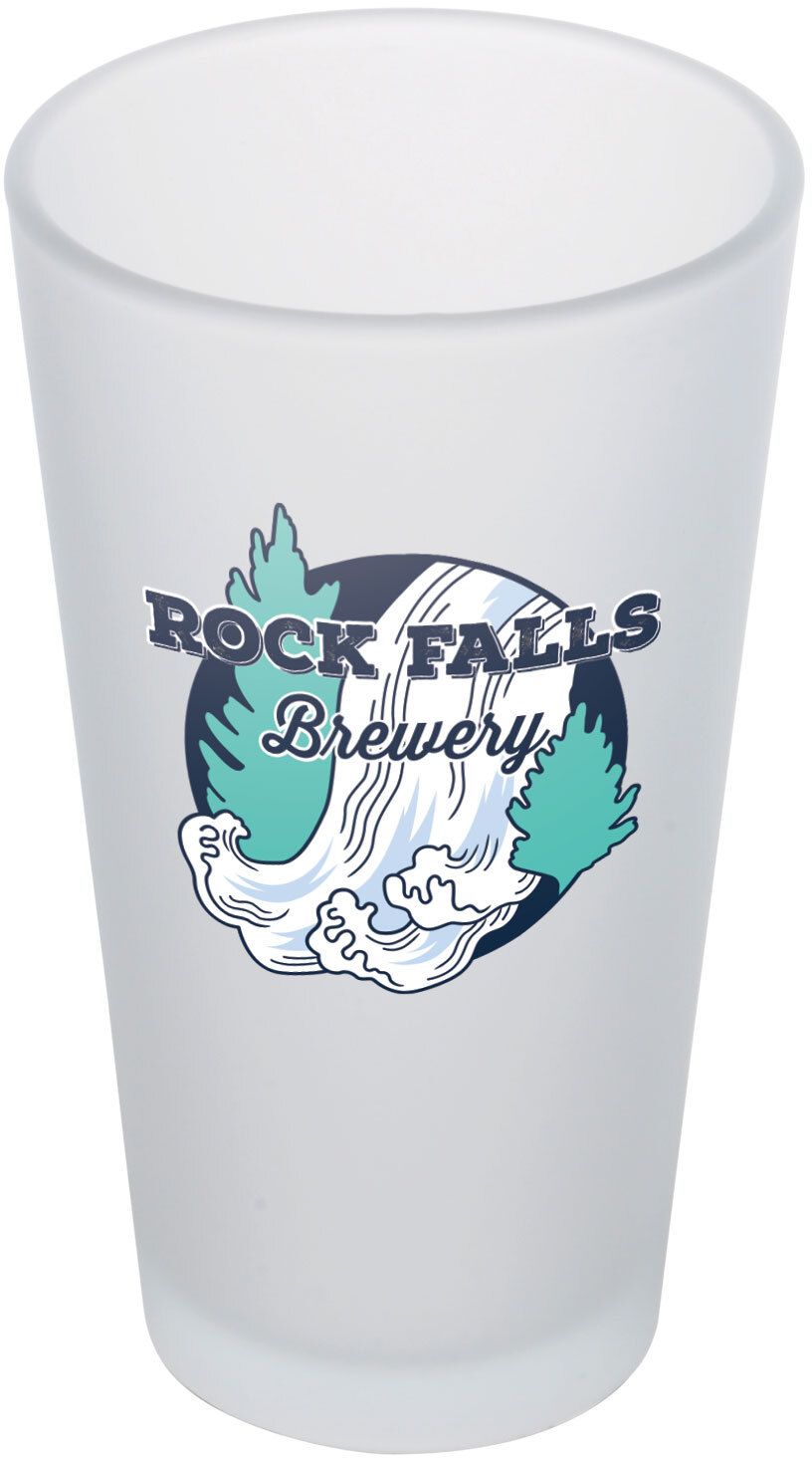 FULL COLOR FROSTED PINT GLASS 16 OZ 4