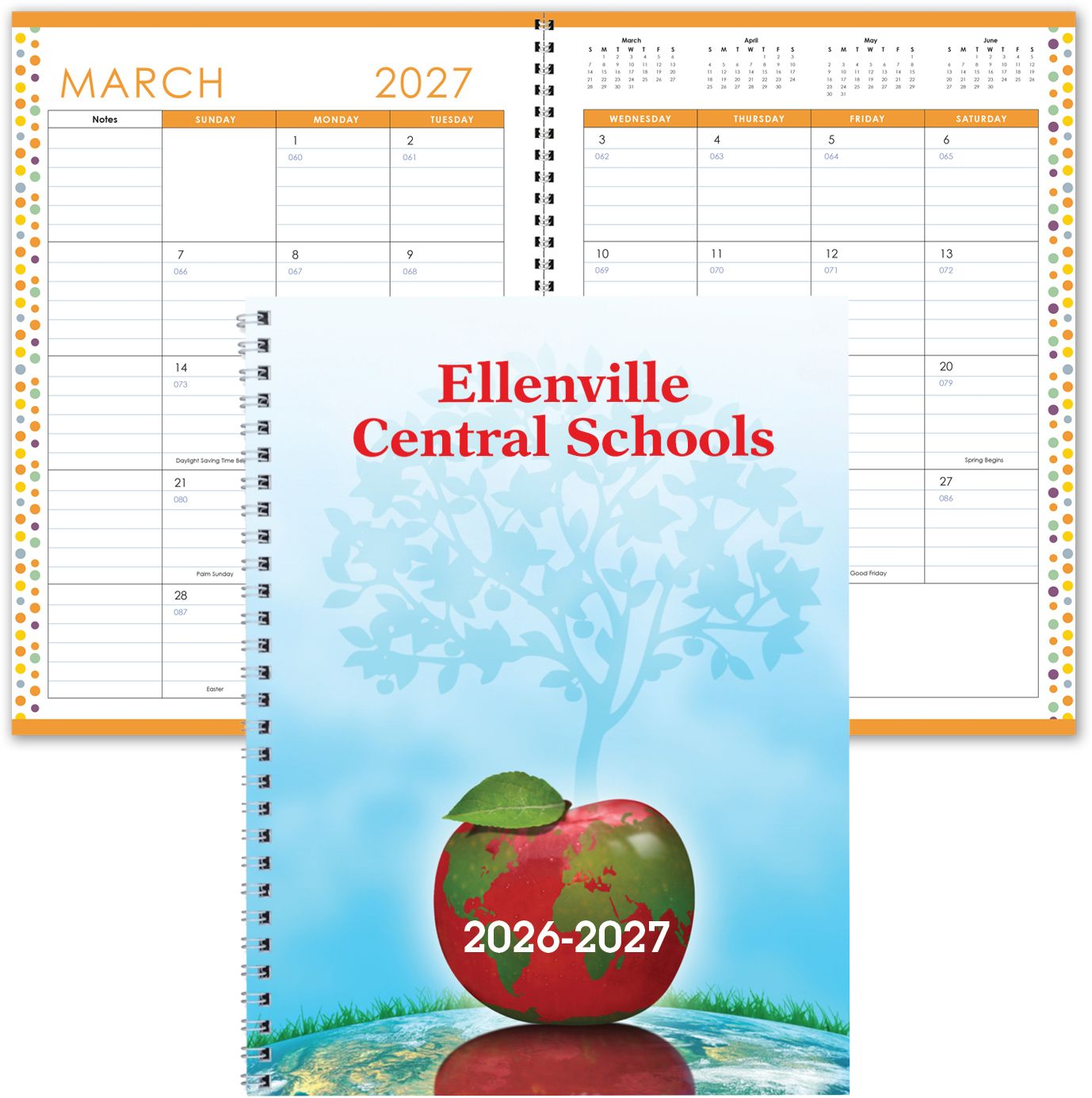 FULL COLOR ACADEMIC 7X10 PLANNER COLORED INSERT 5