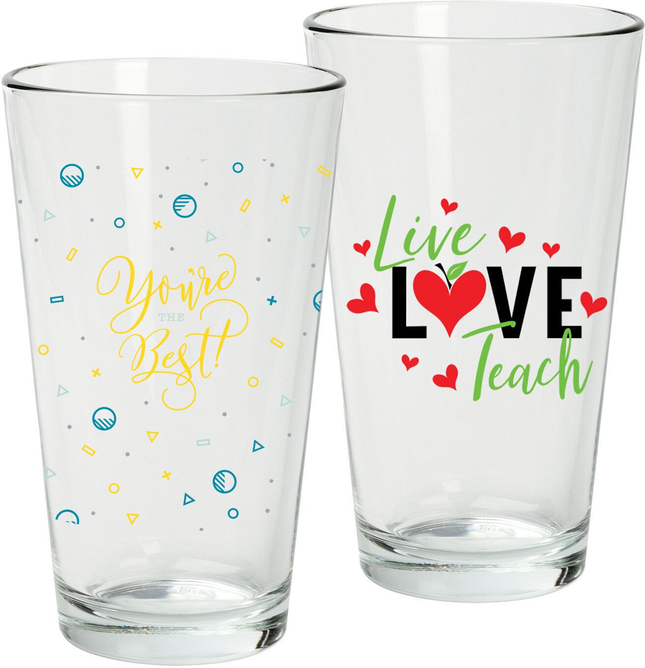 FULL COLOR WRAP PINT GLASS 16 OZ 4