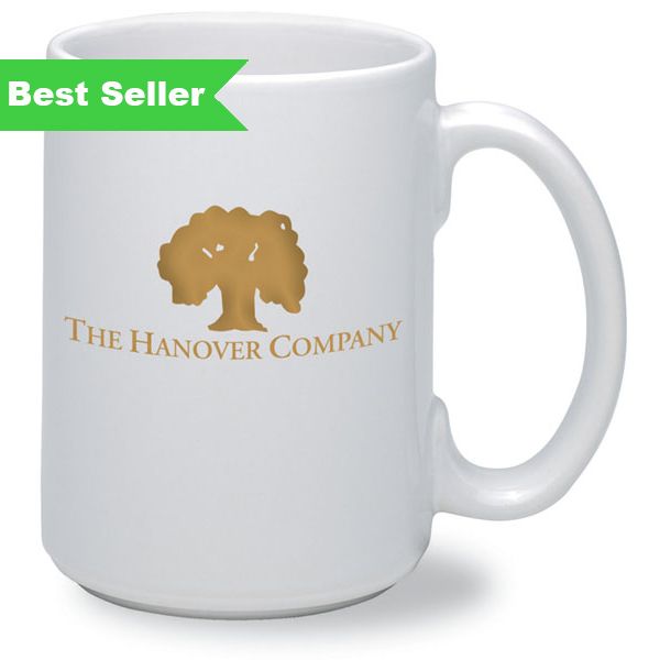 JUMBO WHITE MUG 15 OZ. 2