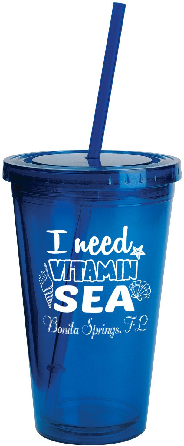 SUNSPLASH TUMBLER W/STRAW 16 OZ. 9