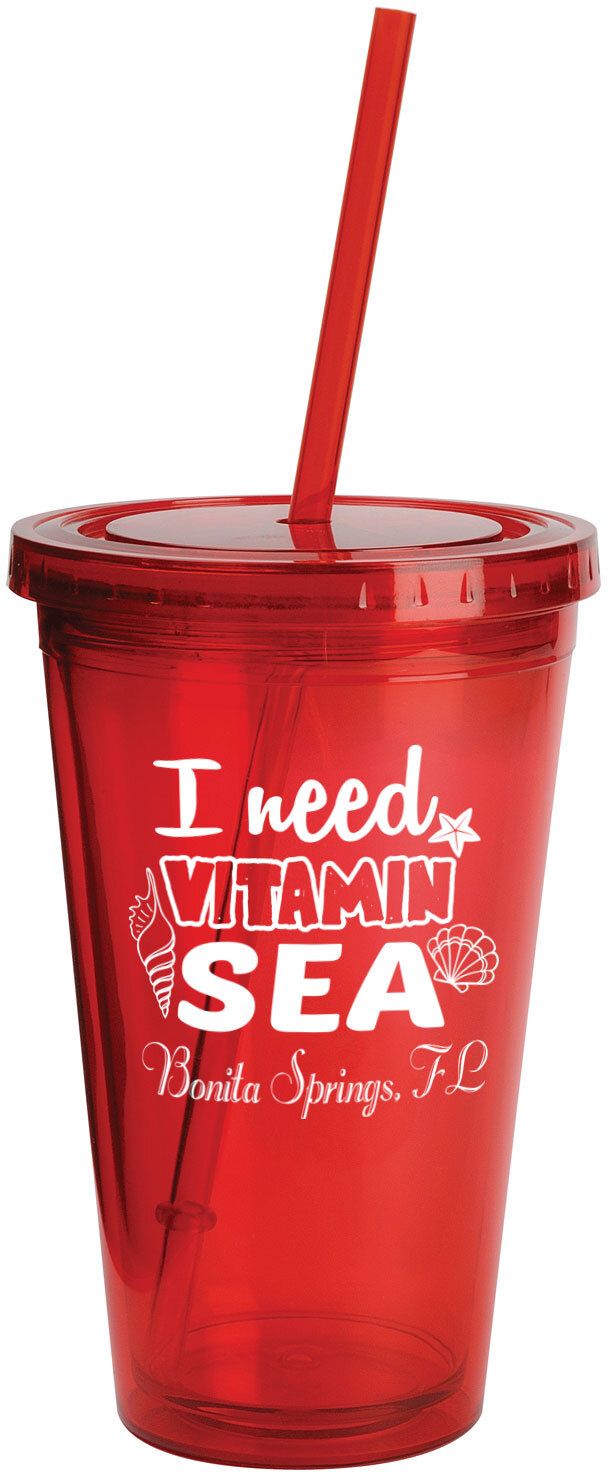 SUNSPLASH TUMBLER W/STRAW 16 OZ. 7