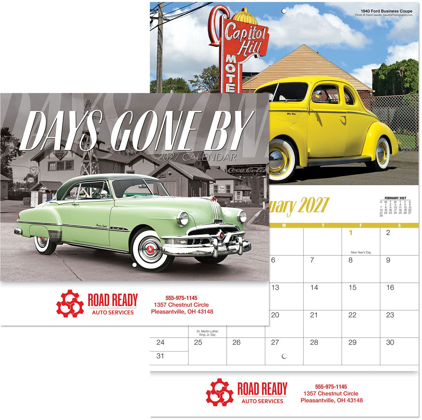 DAYS GONE BY STAPLED WALL CALENDAR 3