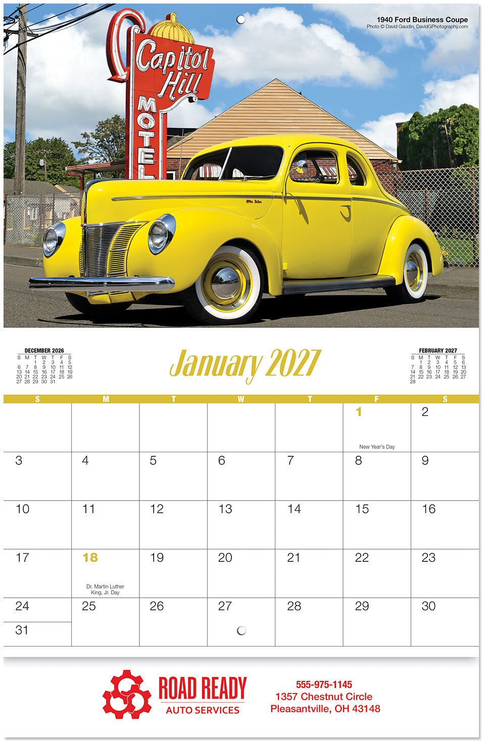 DAYS GONE BY STAPLED WALL CALENDAR 16