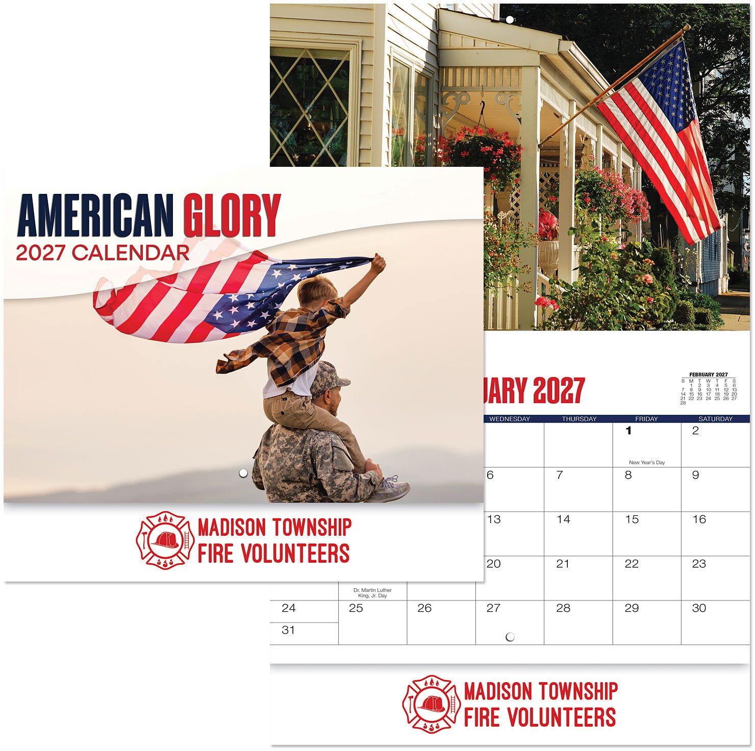 AMERICAN GLORY STAPLED WALL CALENDAR 2