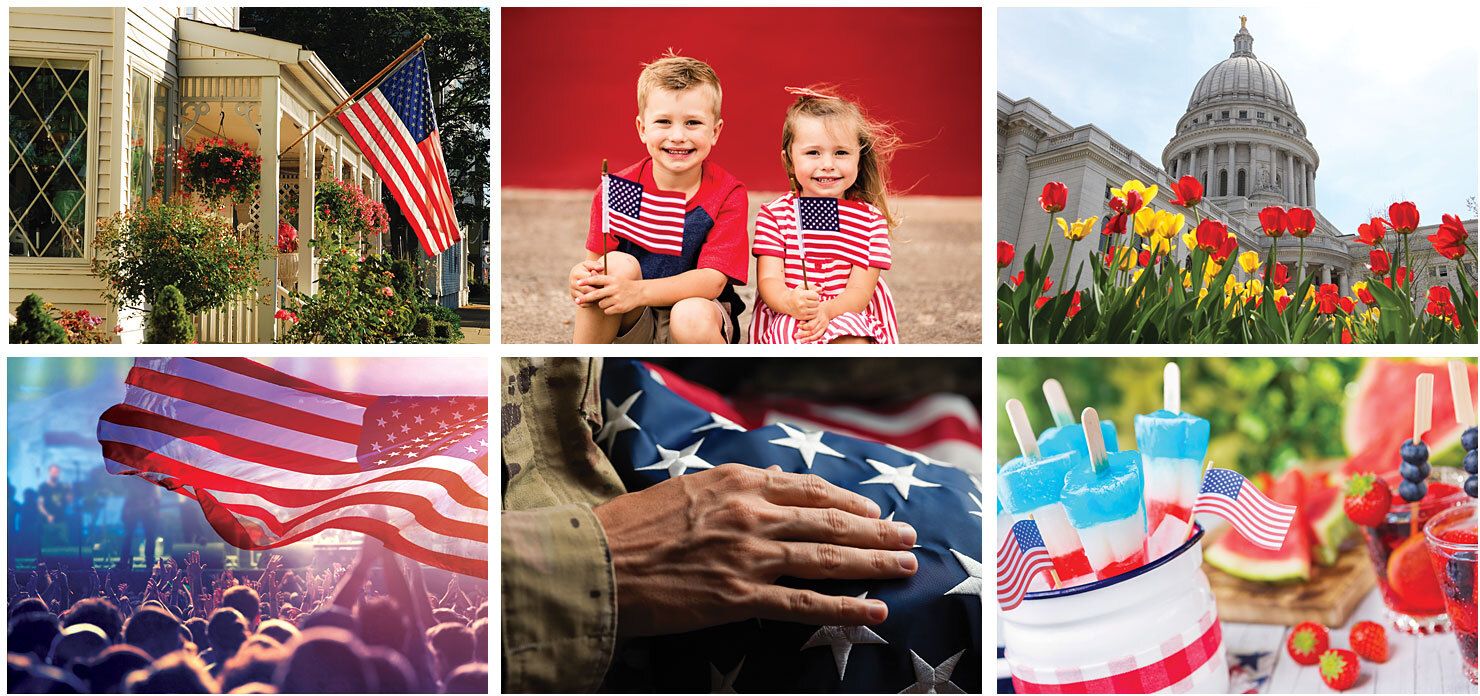 AMERICAN GLORY STAPLED WALL CALENDAR 9