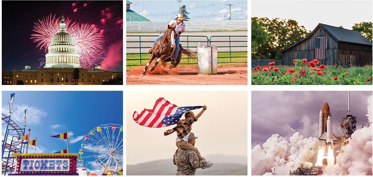AMERICAN GLORY STAPLED WALL CALENDAR 4