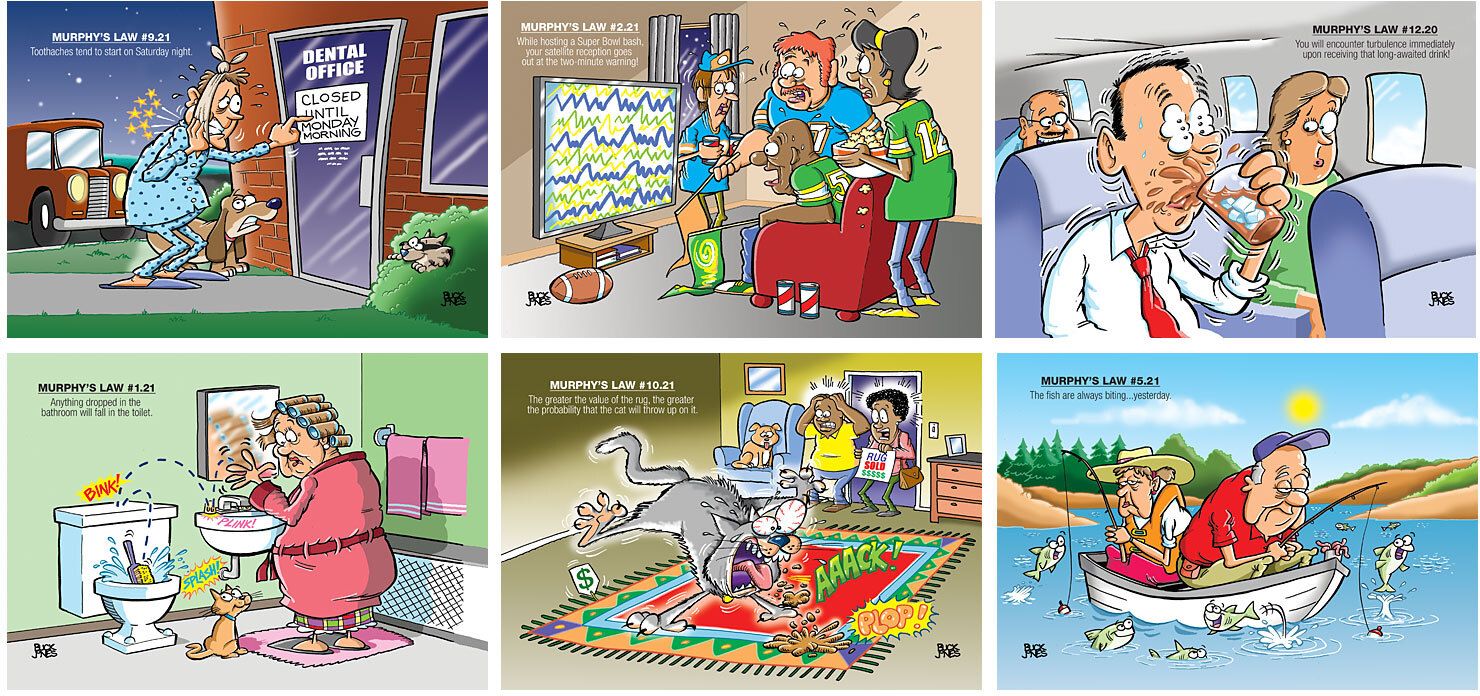 MURPHY'S LAWS STAPLED WALL CALENDAR 4