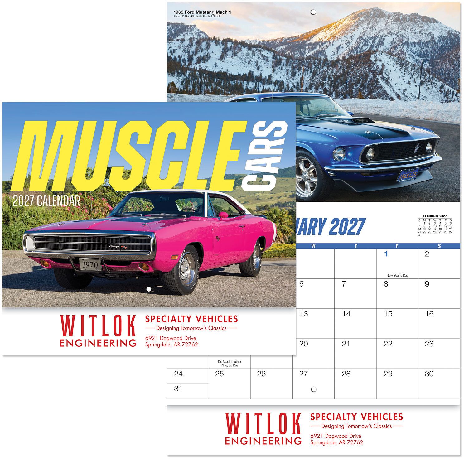 MUSCLE CARS STAPLED WALL CALENDAR 4