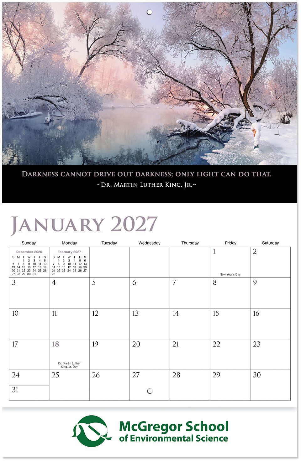 INSPIRATIONS STAPLED WALL CALENDAR 3