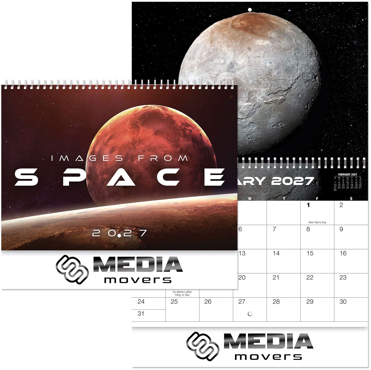 LUXE IMAGES FROM SPACE SPIRAL WALL CALENDAR 2