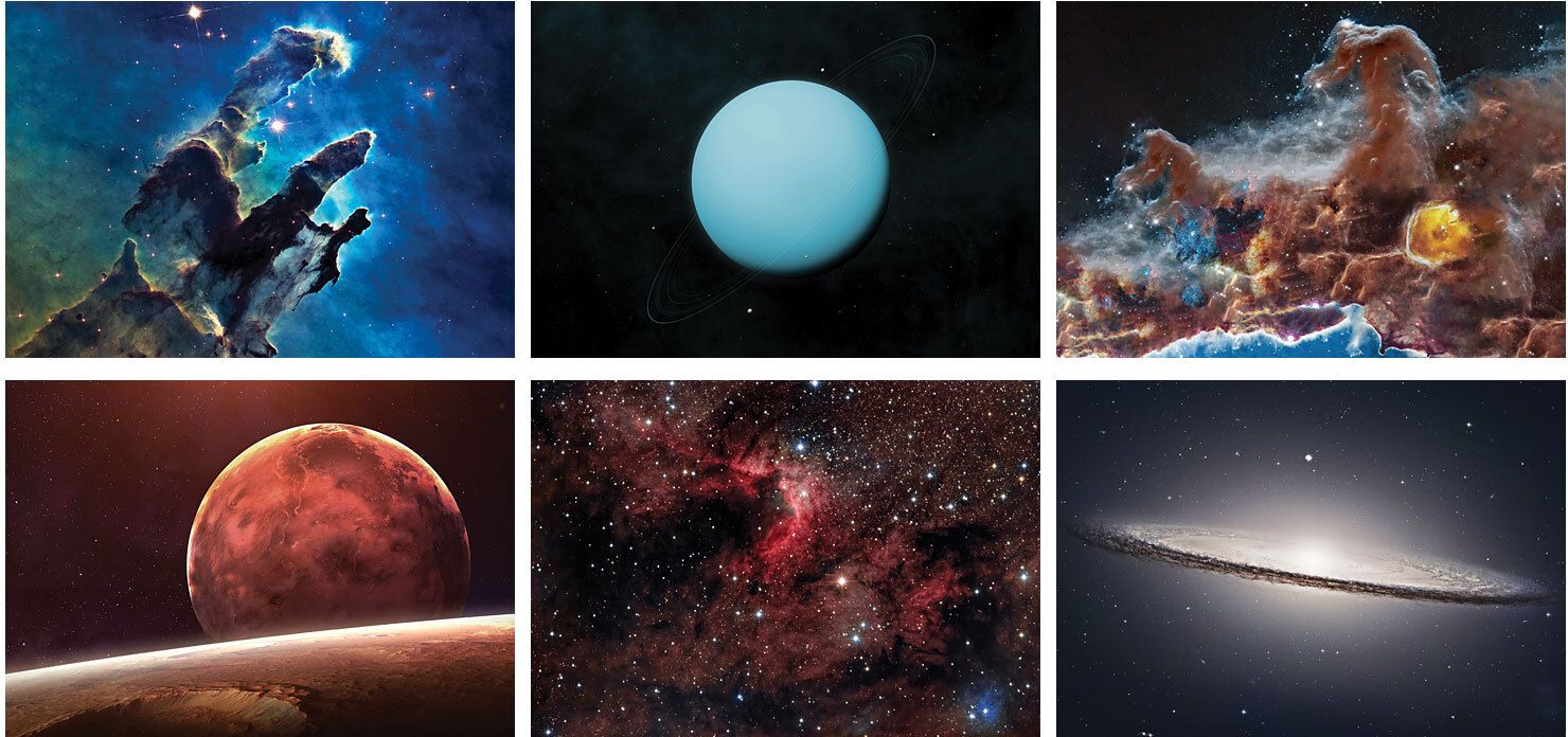 LUXE IMAGES FROM SPACE SPIRAL WALL CALENDAR 4