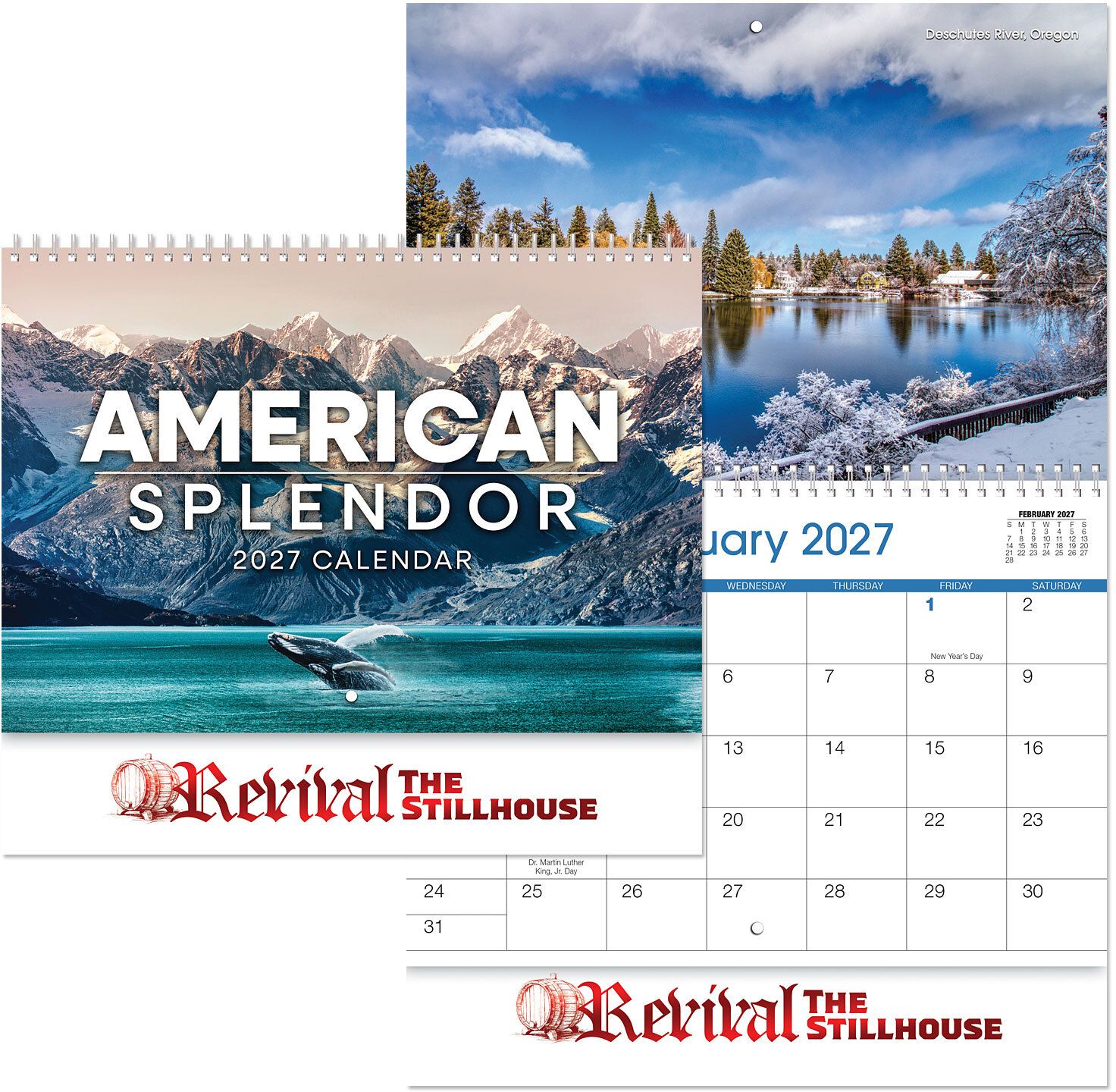 AMERICAN SPLENDOR SPIRAL WALL CALENDAR 3
