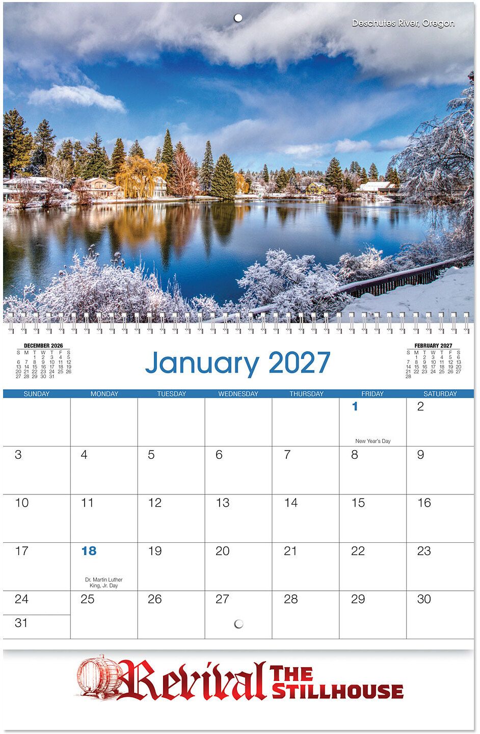 AMERICAN SPLENDOR SPIRAL WALL CALENDAR 5