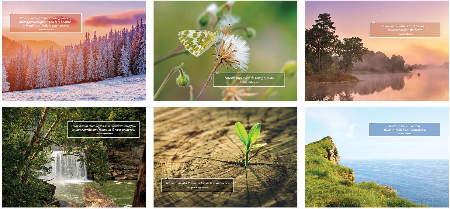 MOMENTS OF INSPIRATION SPIRAL WALL CALENDAR 11