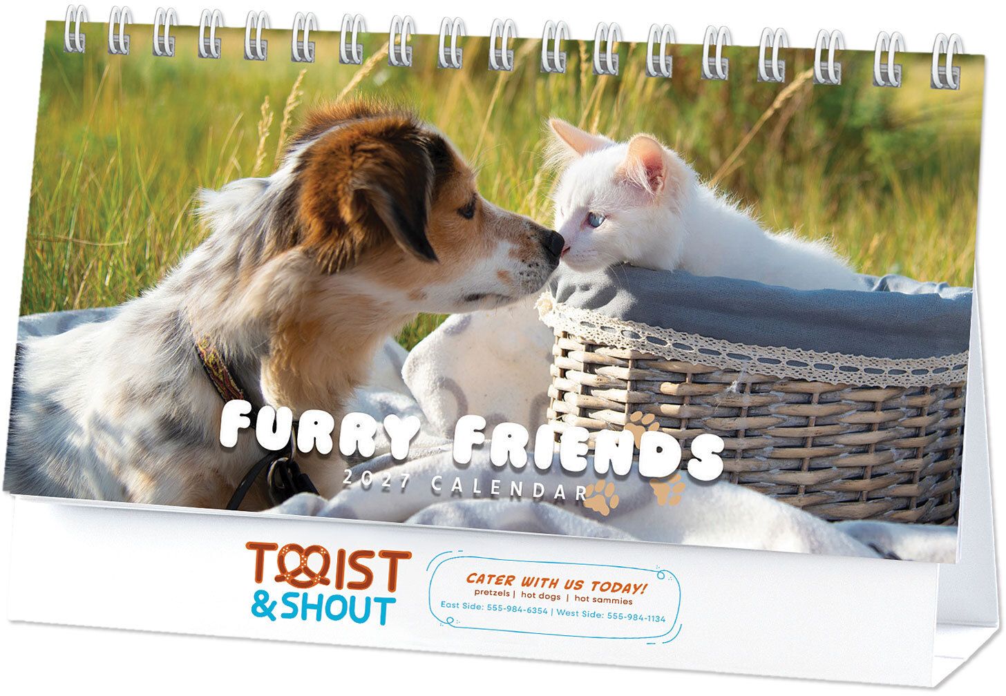 FULL COLOR FURRY FRIENDS DESK CALENDAR 4