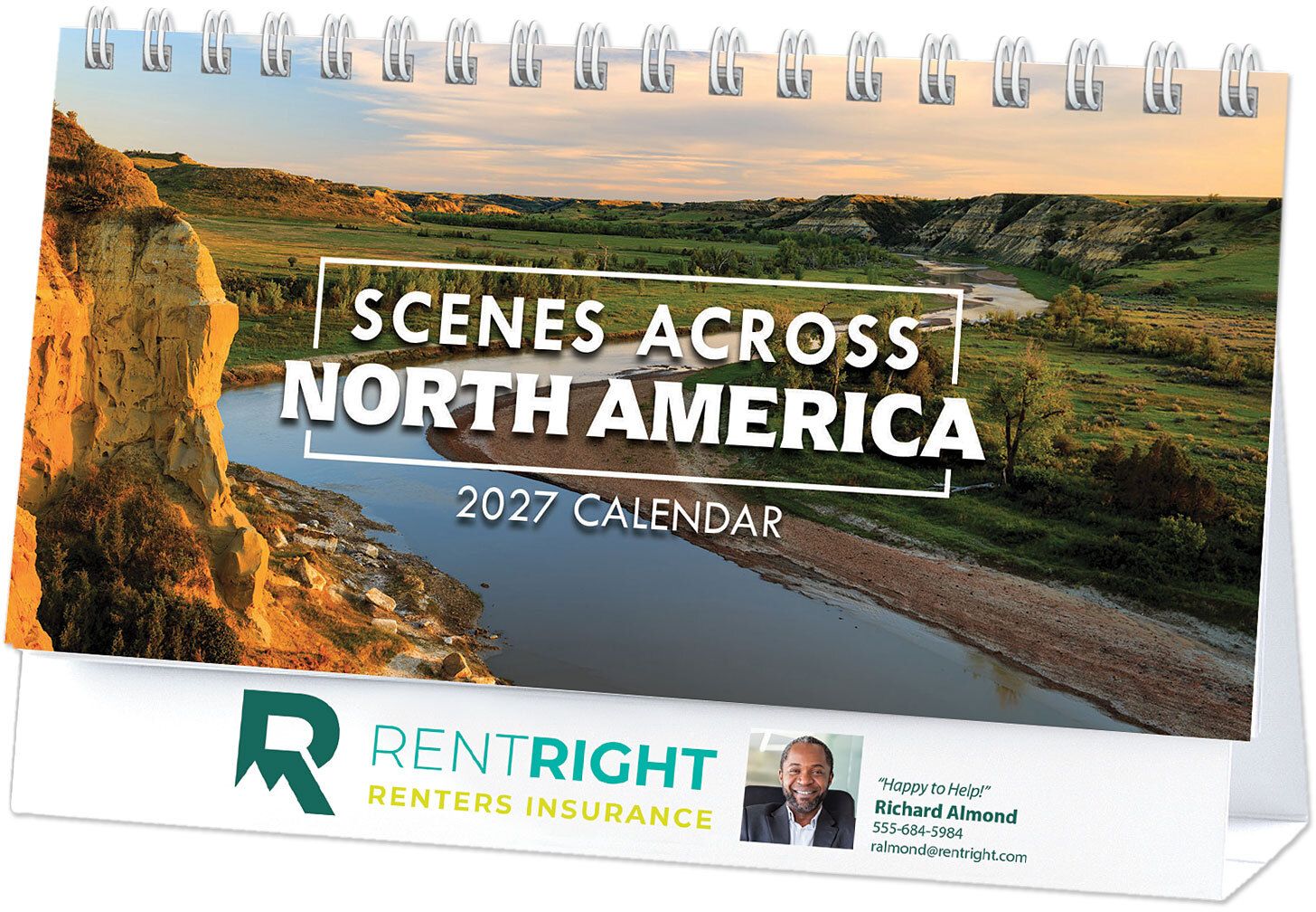 FULL COLOR SCENES ACROSS AMERICA DESK CALENDAR 4