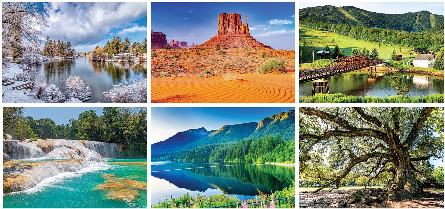 SCENIC AMERICA DESK CALENDAR 1