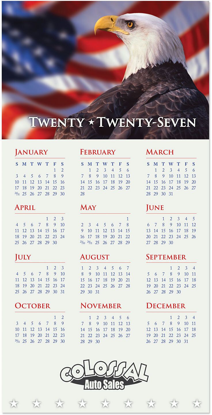 PATRIOTIC Z-FOLD CALENDAR 3