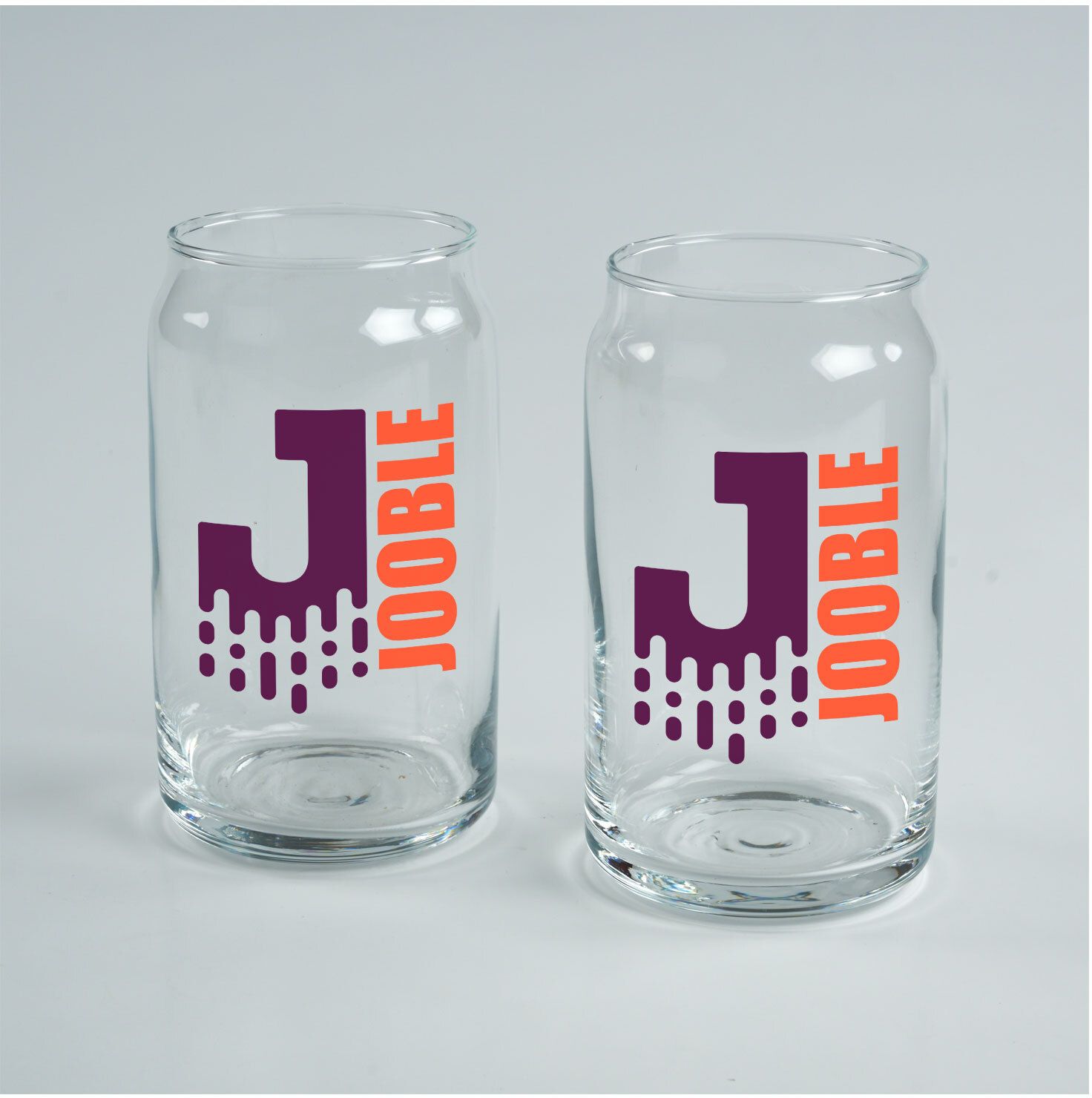 FULL COLOR CAN SHAPE GLASS GIFT SET OF 2 3
