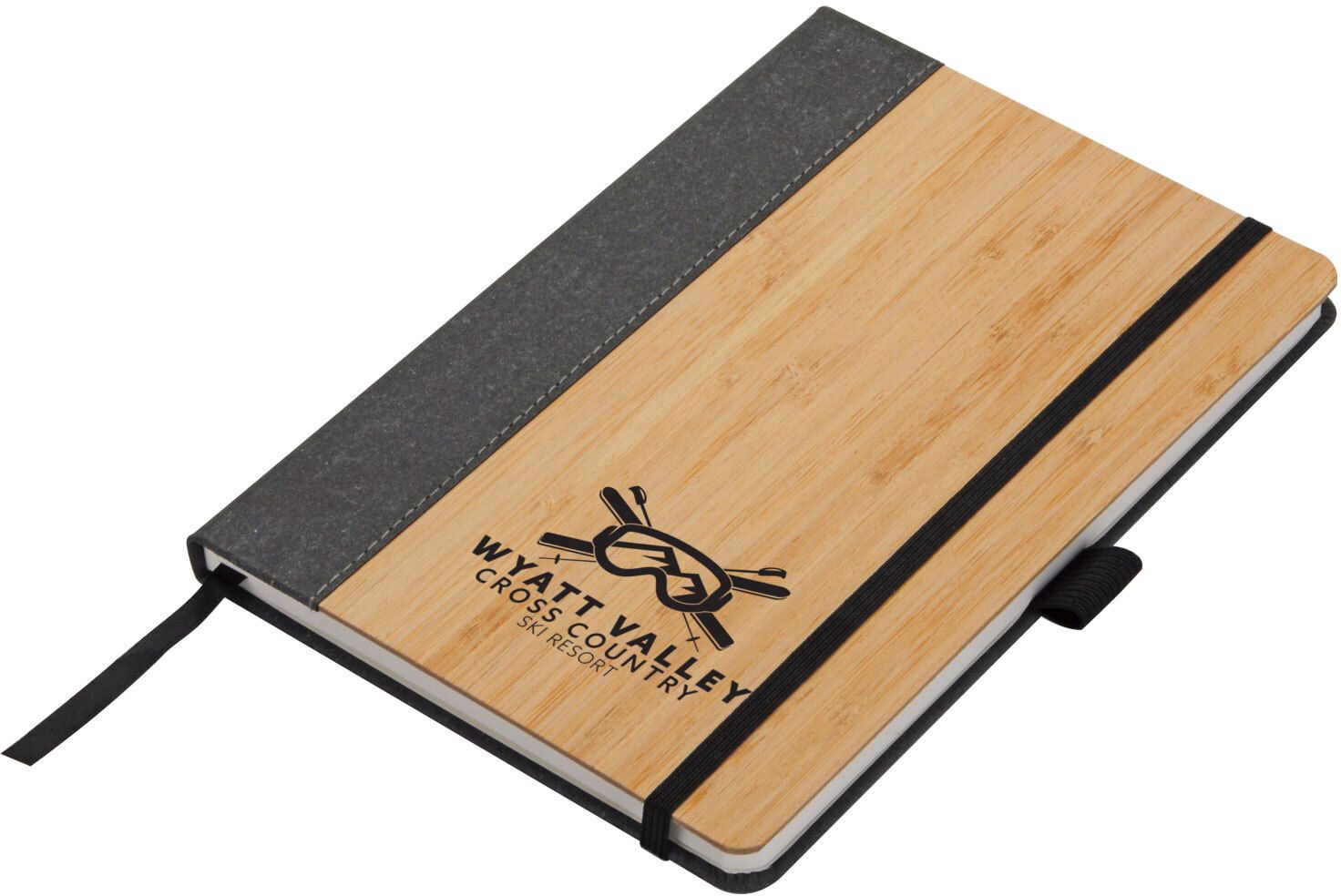 SARATOGA HORIZON BAMBOO & LEATHER JOURNAL 6