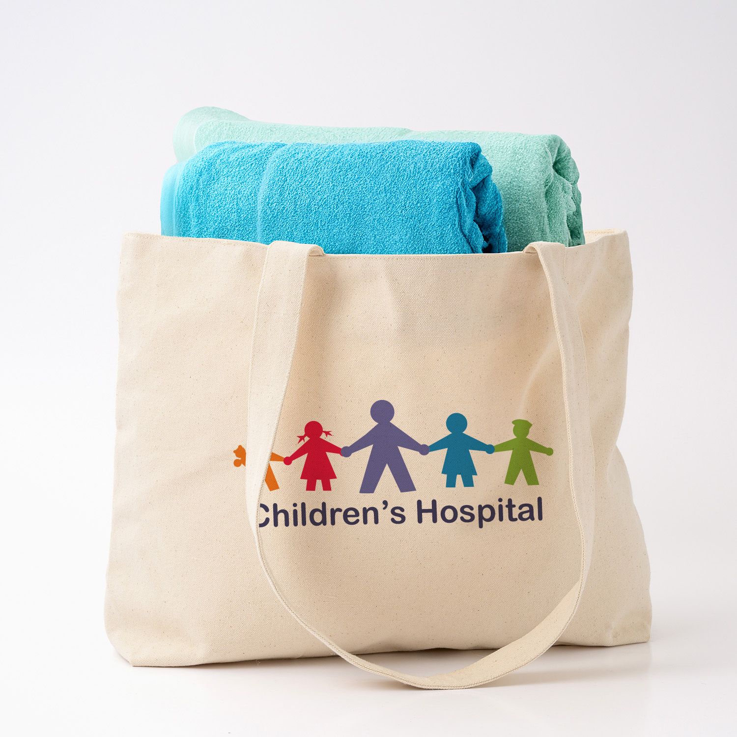 Full Color Zippered Cotton Canvas Tote 12 OZ, custom tote bag with logo imprint 3