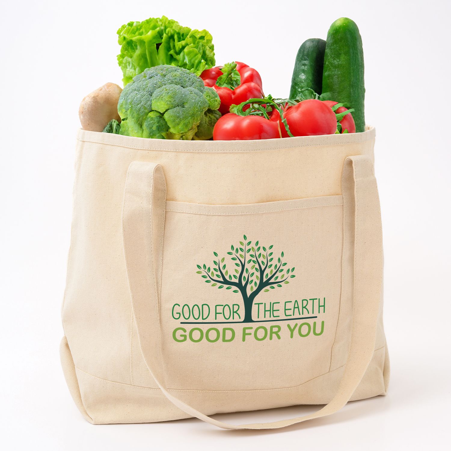 SARATOGA FULL COLOR RECYCLED COTTON TOTE 10 OZ 4