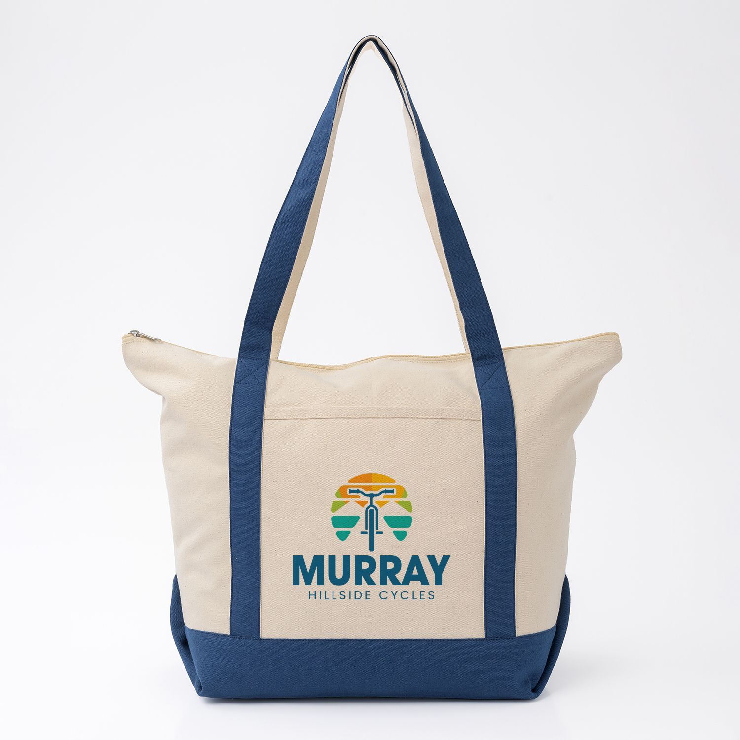 FULL COLOR SARATOGA ZIPPERED COTTON BOAT BAG 12 OZ 2