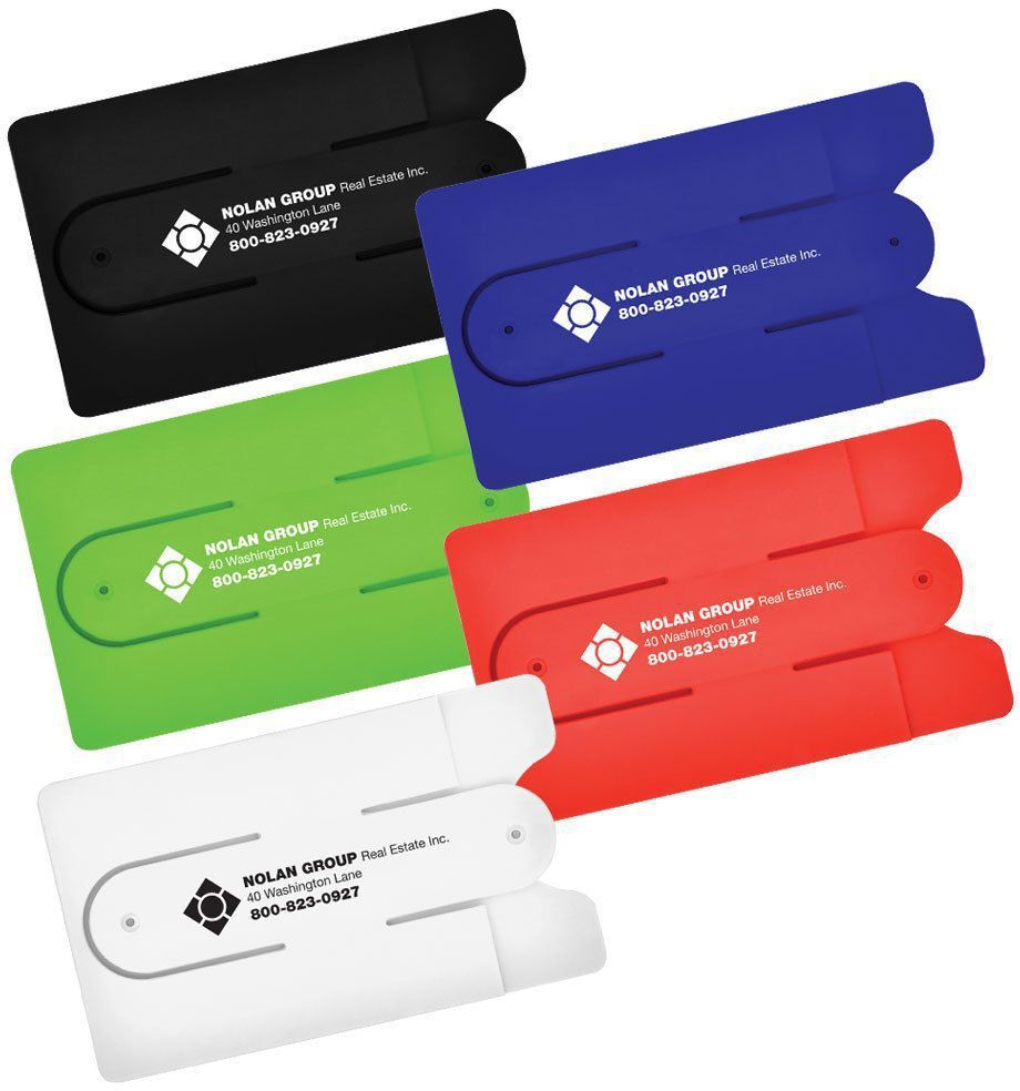 SILICONE PHONE WALLET WITH STAND 5