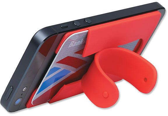 SILICONE PHONE WALLET WITH STAND 6