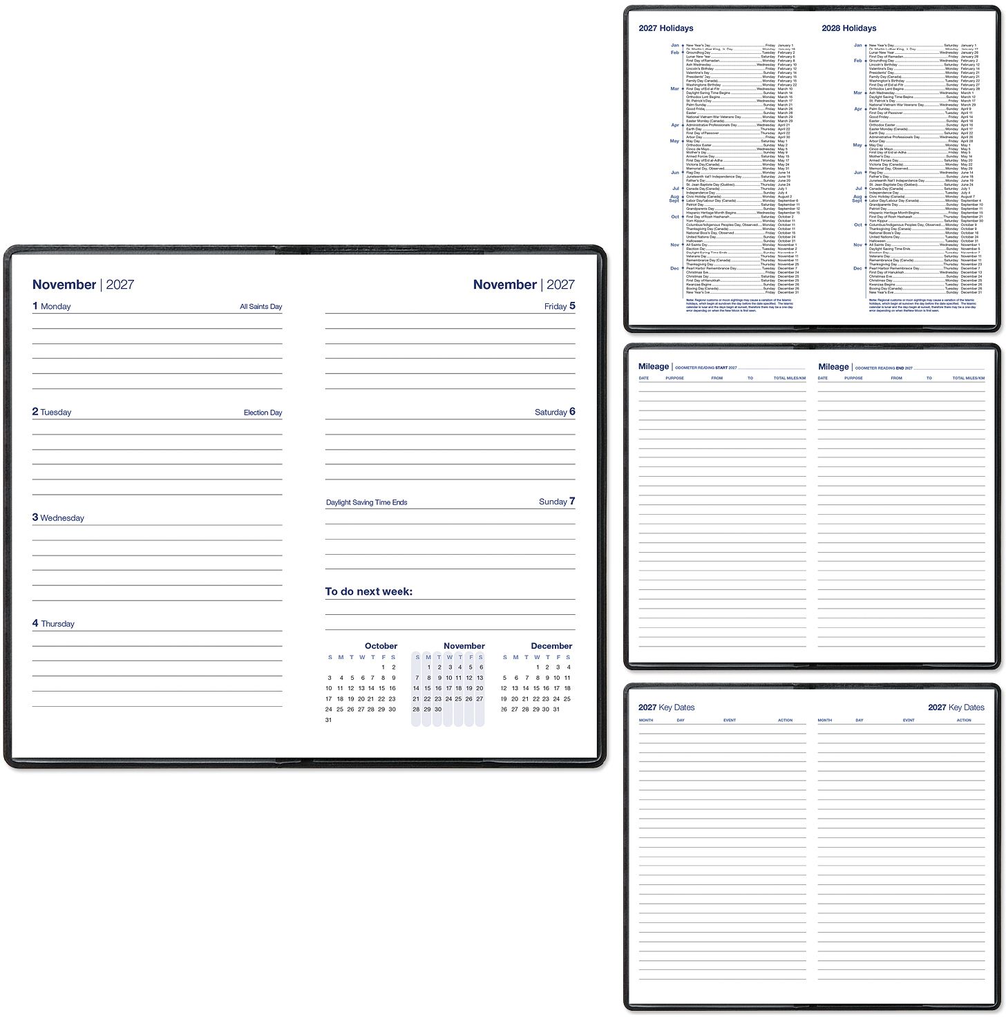 TUSCANY WORK WEEKLY POCKET CALENDAR 4