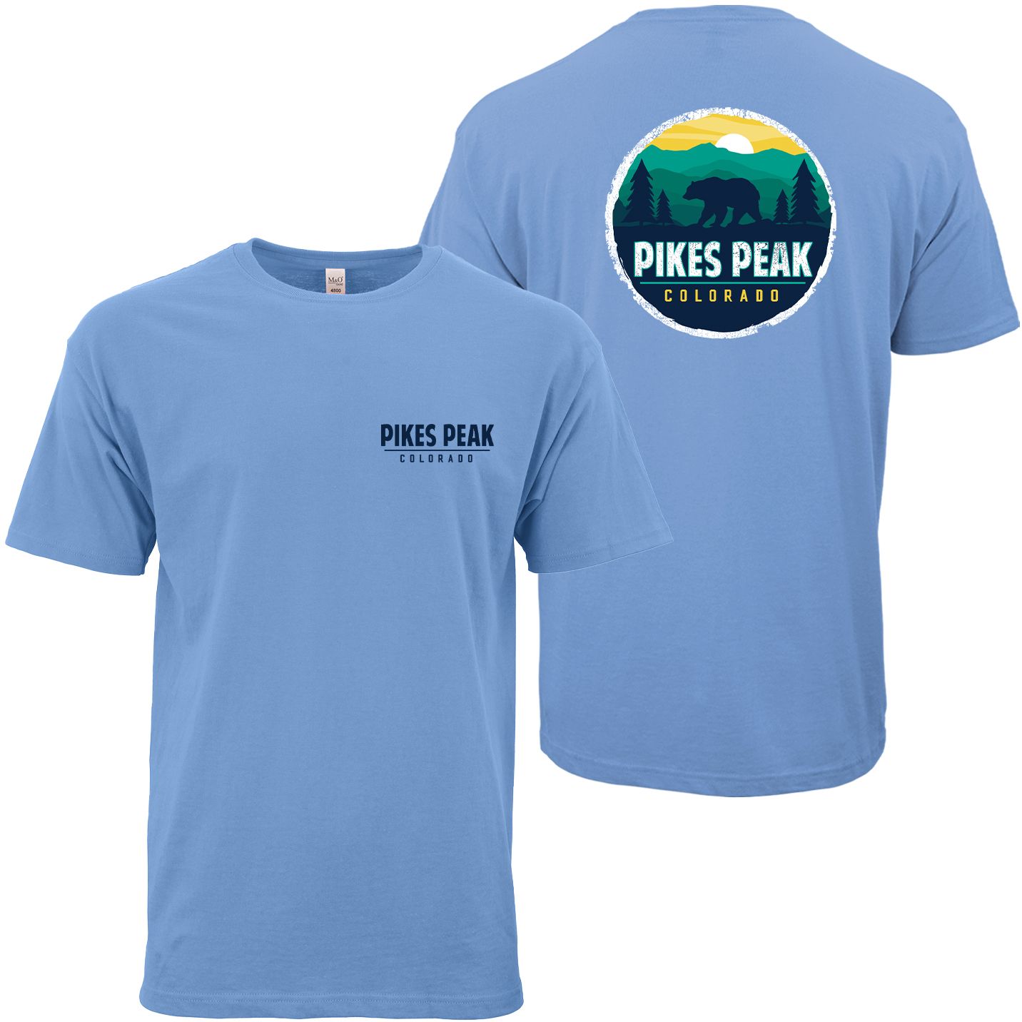 M&O UNISEX GOLD SOFT T-SHIRT 100% COTTON FULL CLR 4