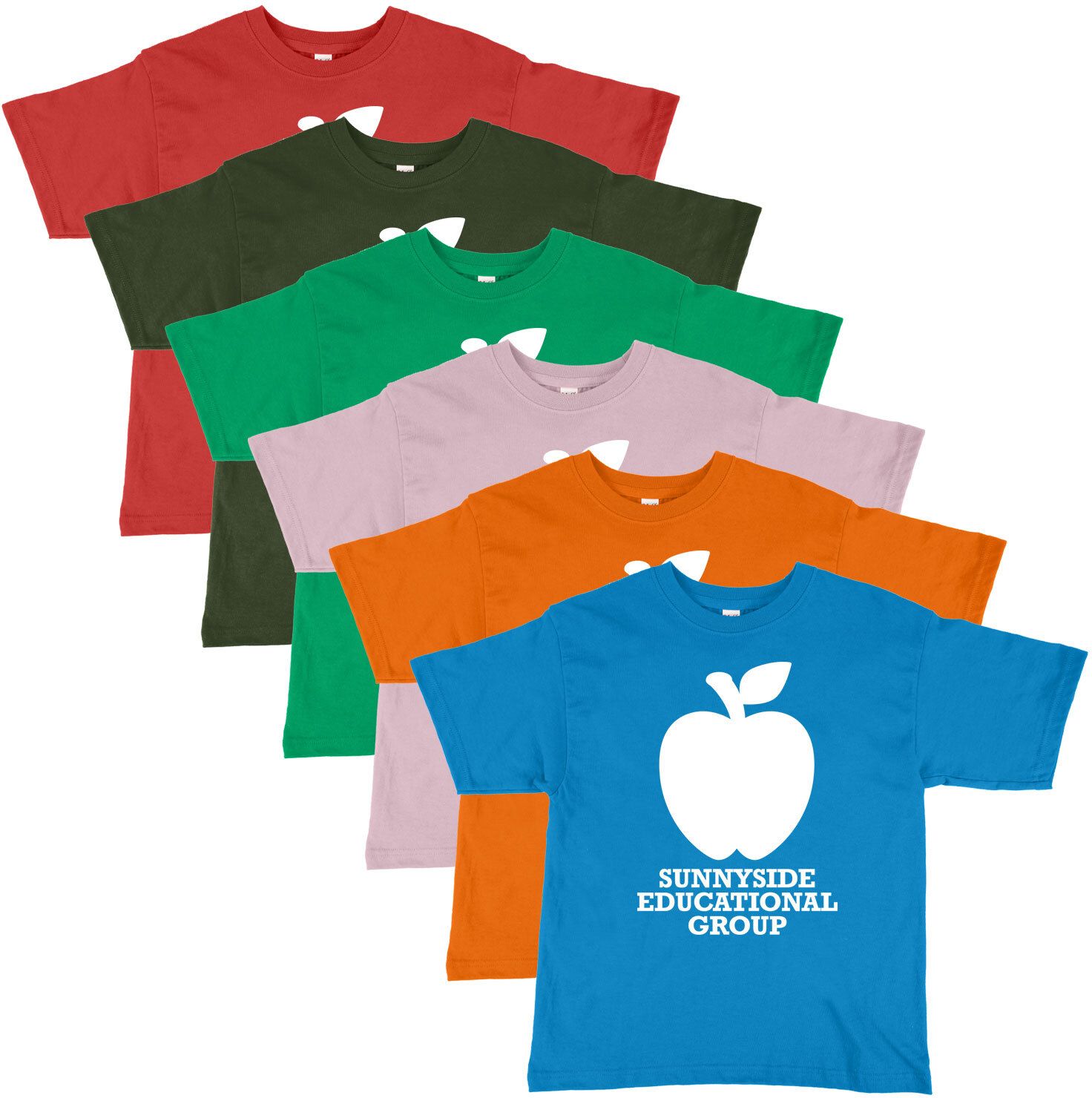 M&o Youth Gold Soft T-Shirt 100% Cotton Screened, custom youth shirt with logo imprint 4