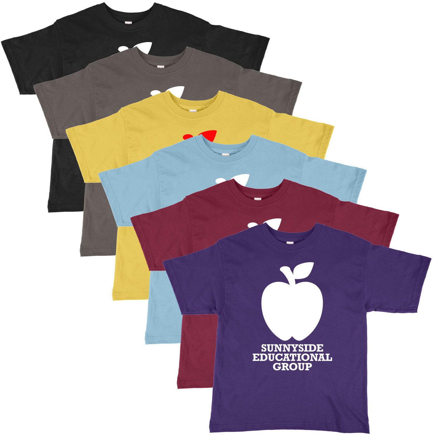 M&o Youth Gold Soft T-Shirt 100% Cotton Screened, custom youth shirt with logo imprint 5