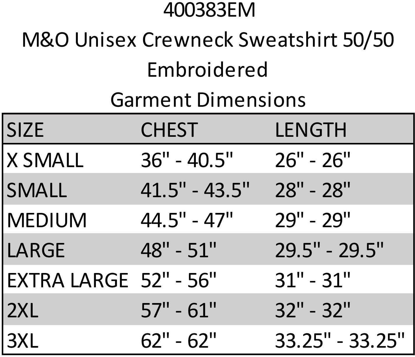 M&o Unisex Crewneck Sweatshirt 50/50 Embroidered, custom hoodie or sweatshirt with logo imprint 5