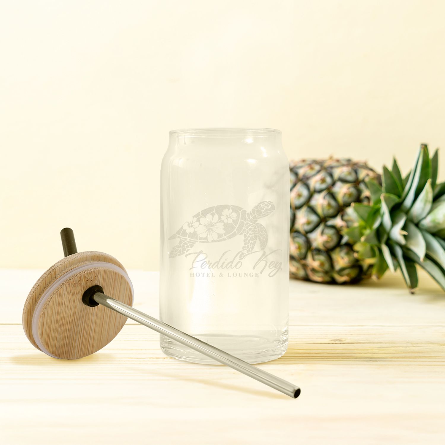 ETCHED CAN GLASS 16 OZ 7