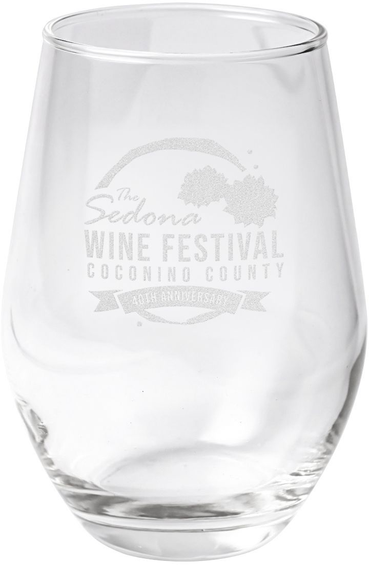 ETCHED STEMLESS WINE GLASS 11.5 OZ 4