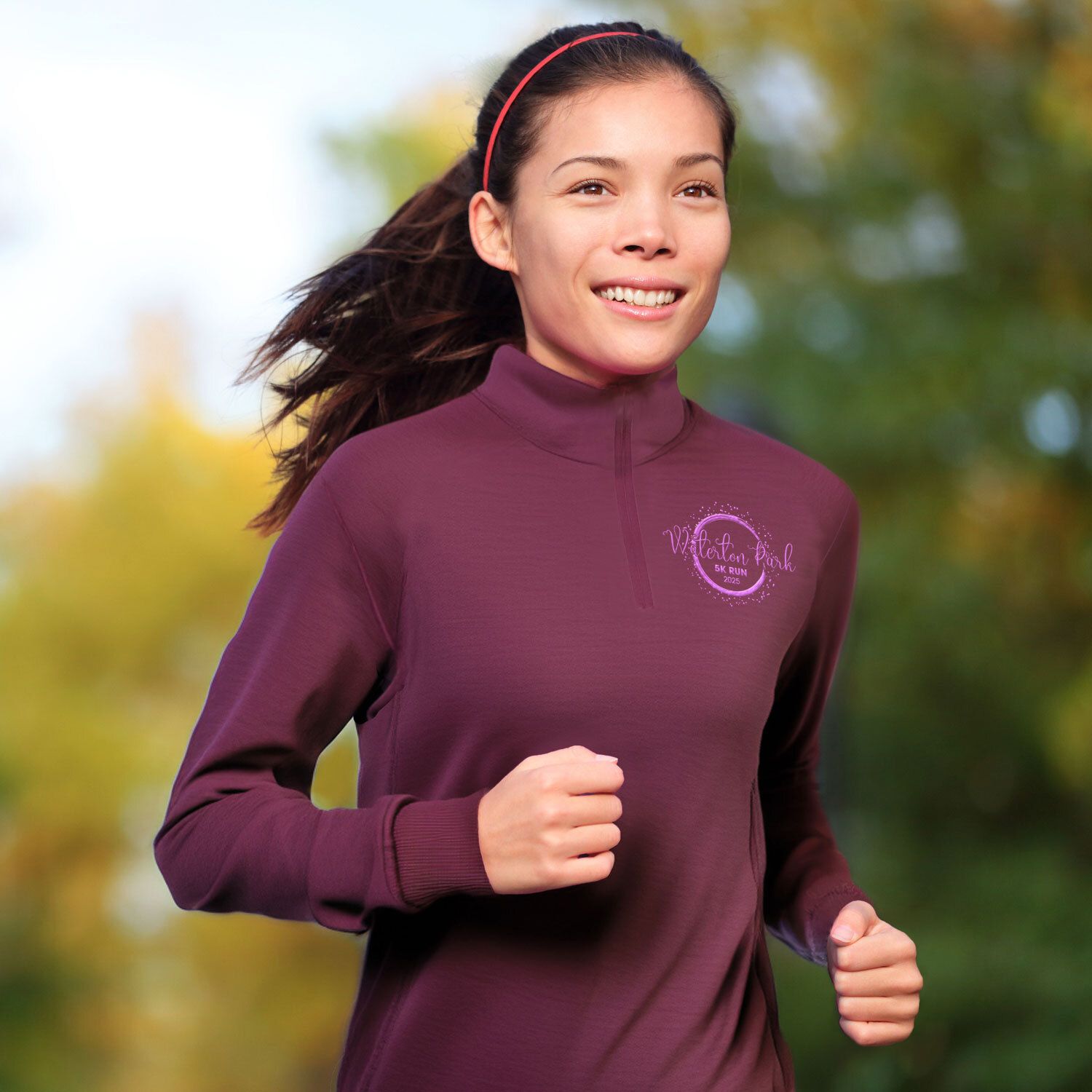ADULT 1/4 ZIP FLEECE PULLOVER - EMBROIDERED 2