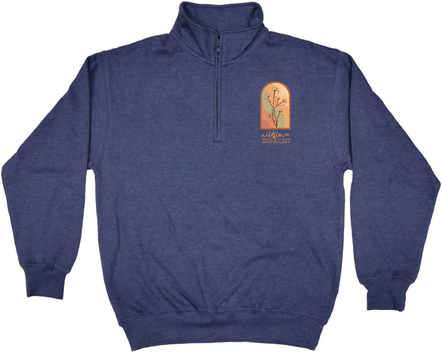 Full Color Unisex 1/4 Zip Fleece Pullover, custom hoodie or sweatshirt with logo imprint 4
