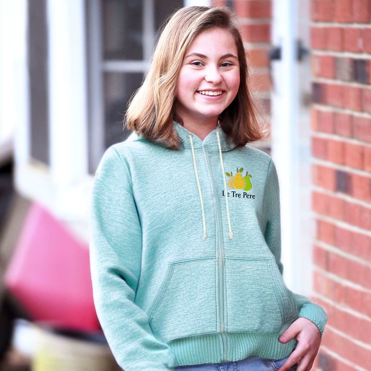 Nantucket Adult Full Zip Hoodie - Embroidered, custom hoodie or sweatshirt with logo imprint 2