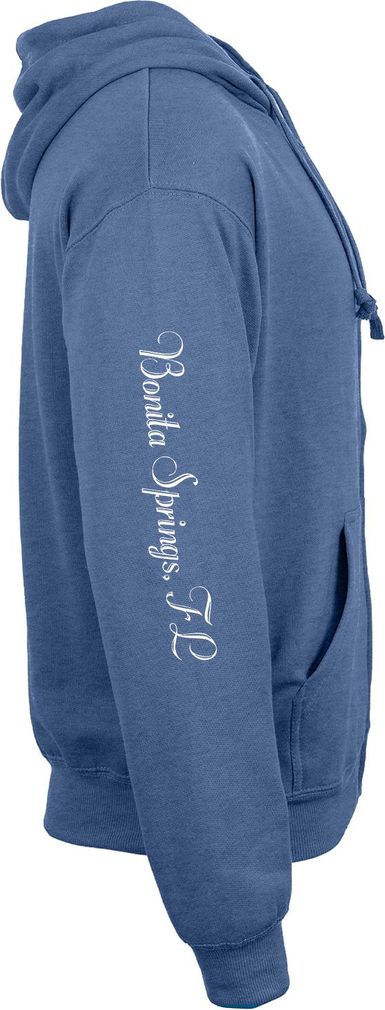 ADULT FULL ZIP VANTAGE HEATHER HOODIE - SCREEN 4