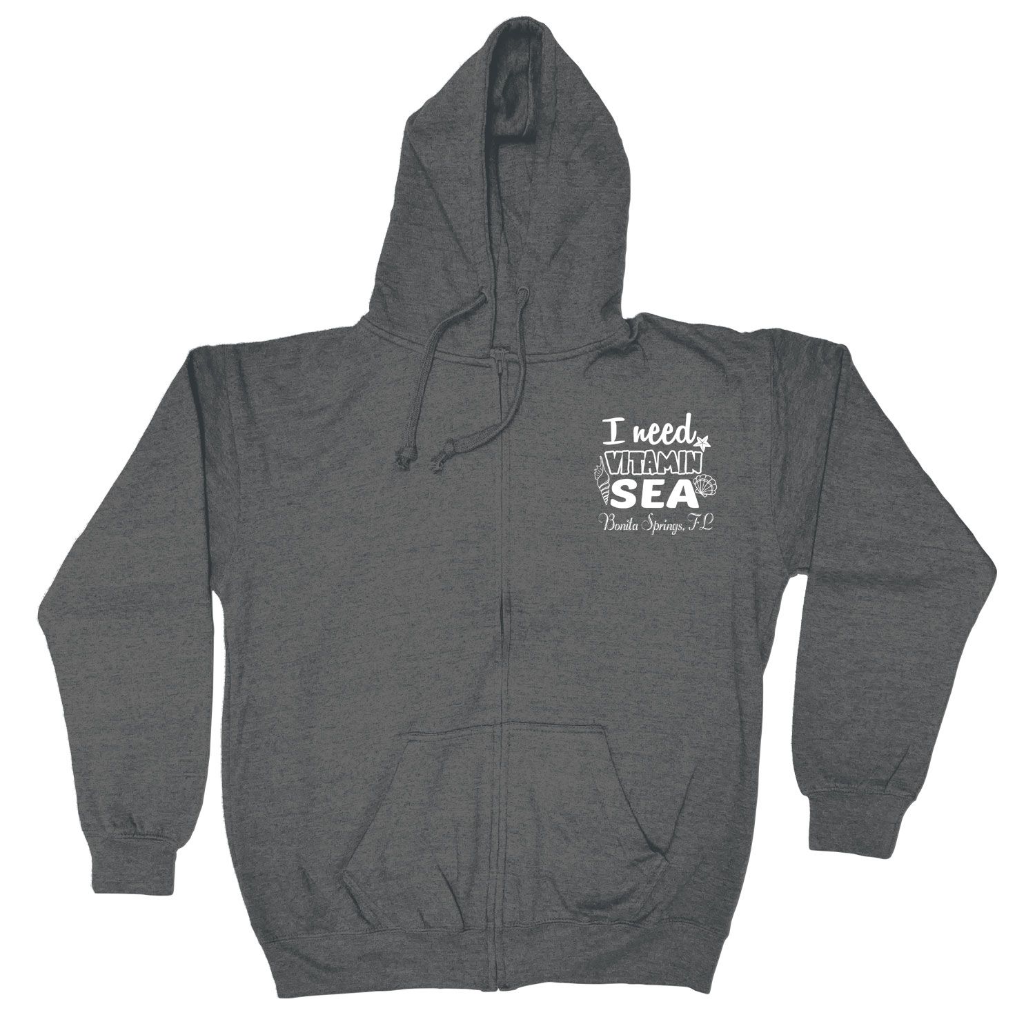 ADULT FULL ZIP VANTAGE HEATHER HOODIE - SCREEN 7