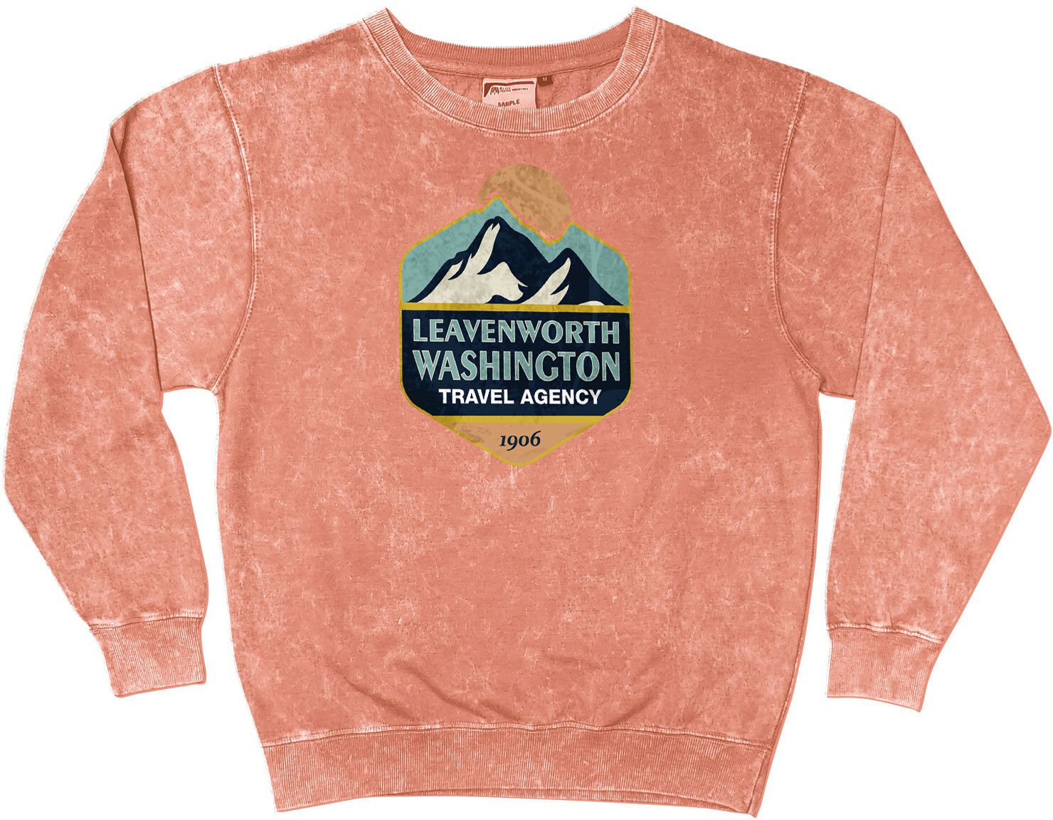ACID WASHED CREW NECK SWEATSHIRT - SCREEN 3