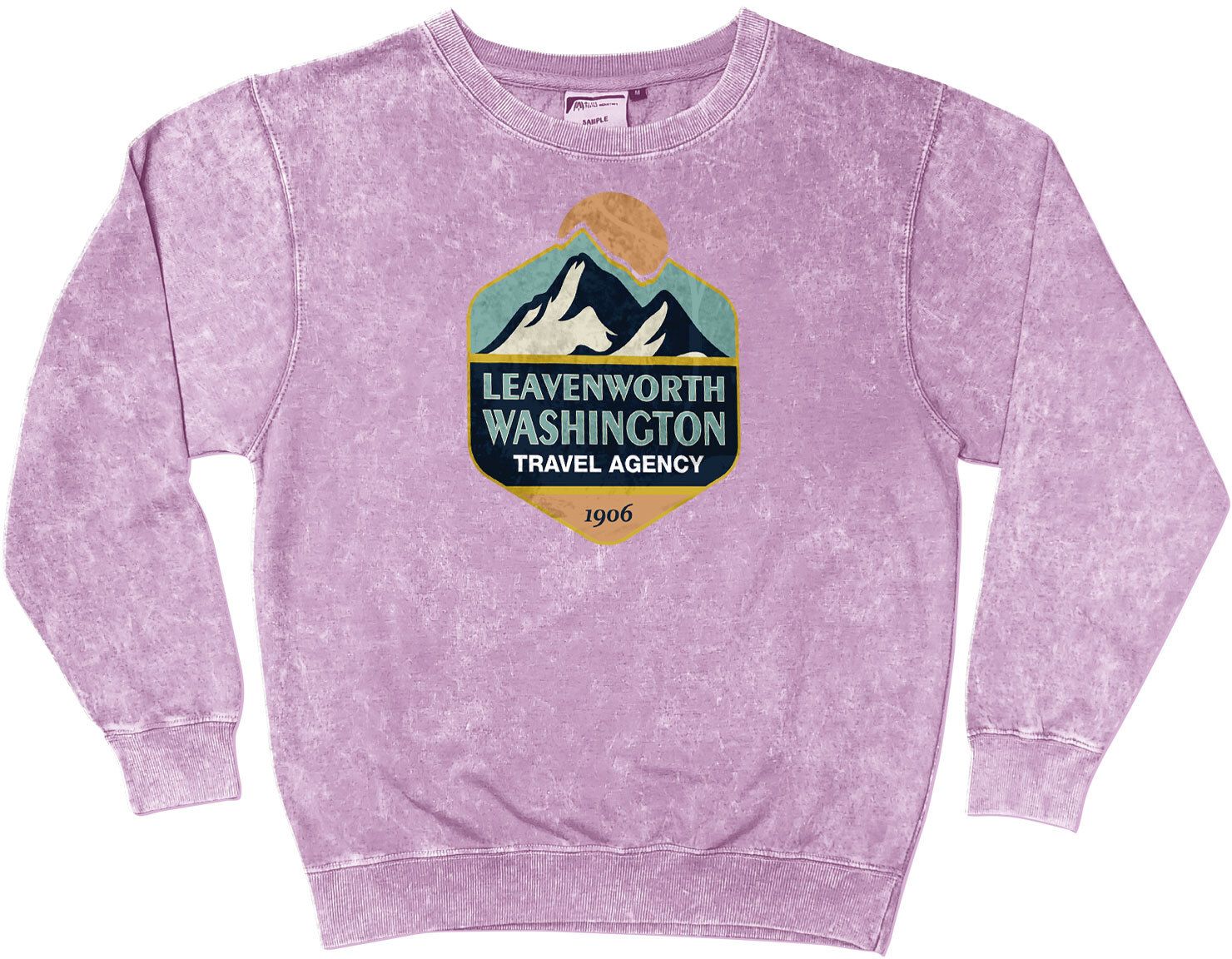 ACID WASHED CREW NECK SWEATSHIRT - SCREEN 5