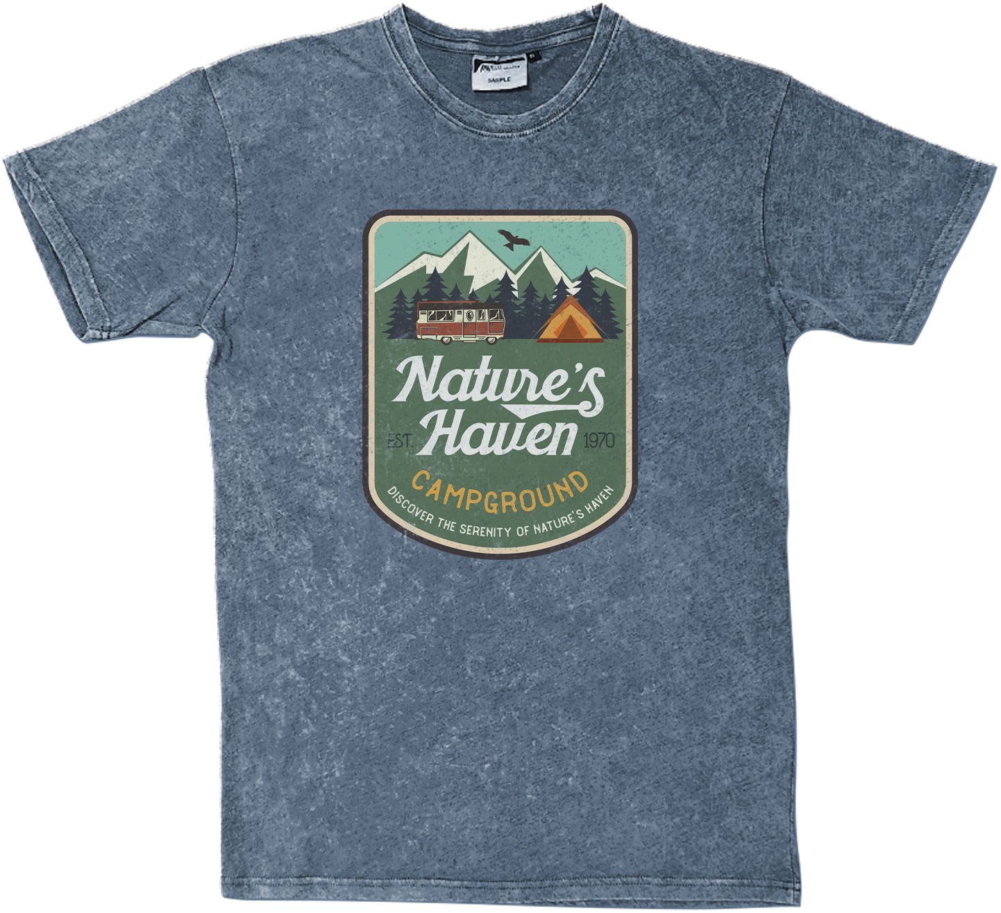 FULL COLOR UNISEX ACID WASHED T-SHIRT 3