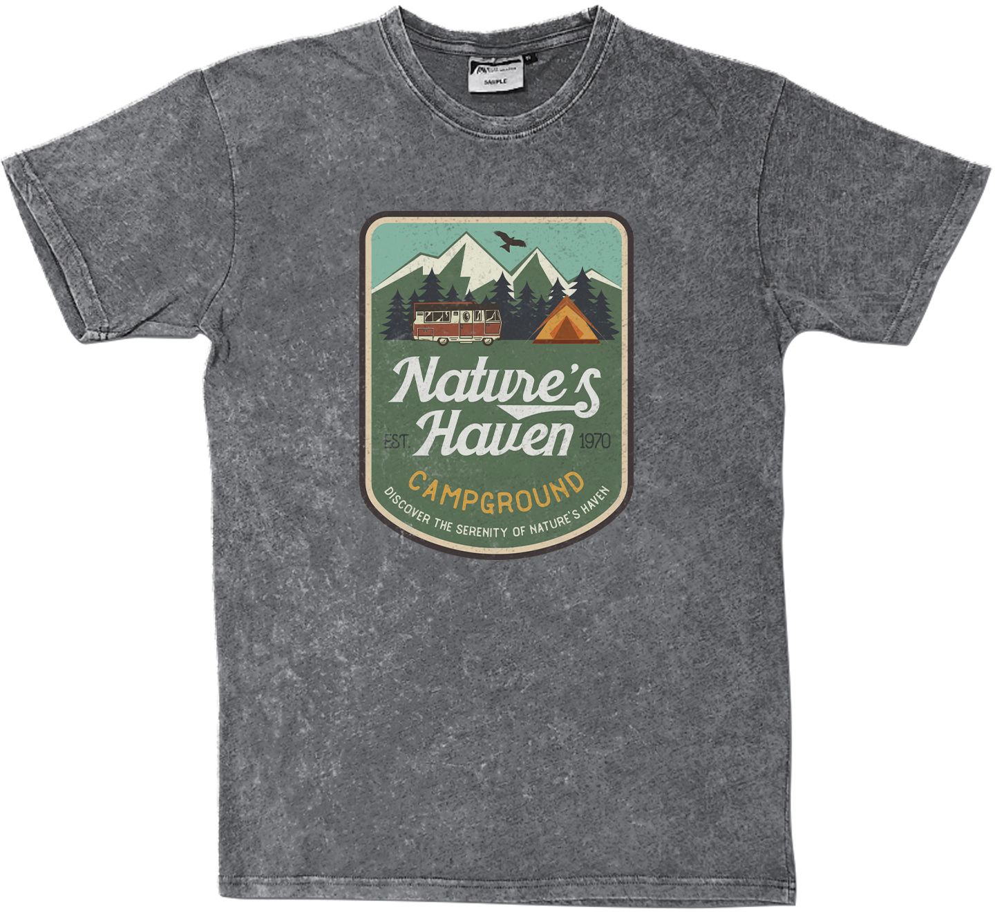 FULL COLOR UNISEX ACID WASHED T-SHIRT 4