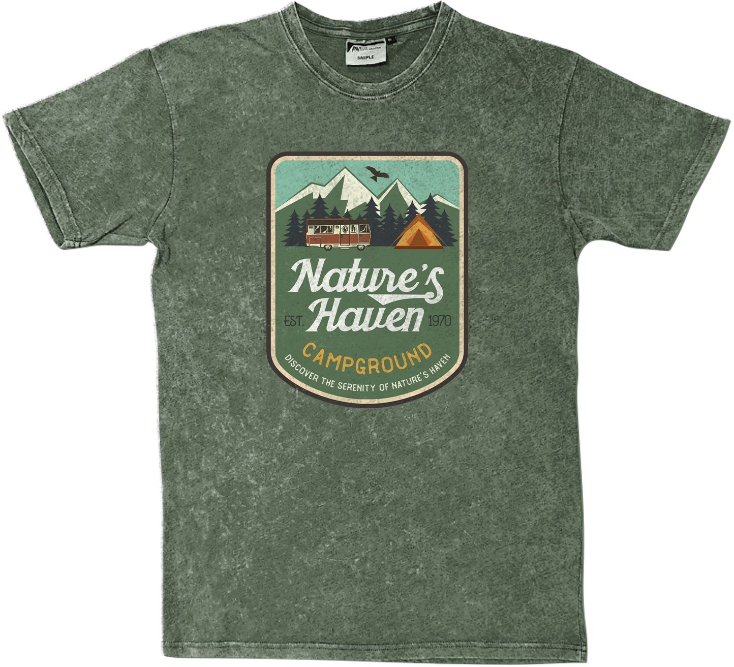FULL COLOR UNISEX ACID WASHED T-SHIRT 5